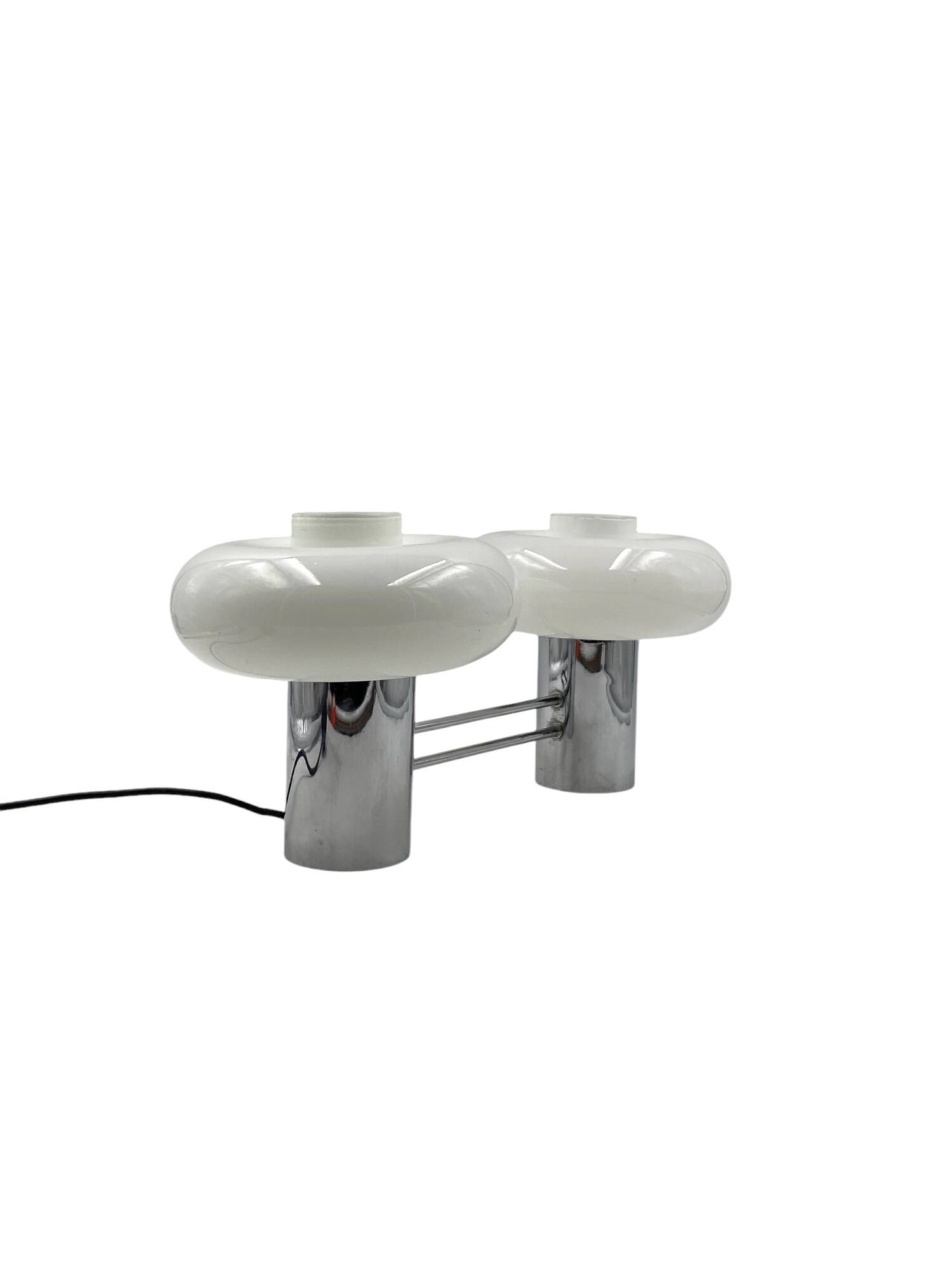 Mid-century two lights table lamp, Italy ca. 1970s