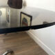 Table chrome et verre 70s
