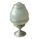 Opaline ceiling light with art deco aluminum support