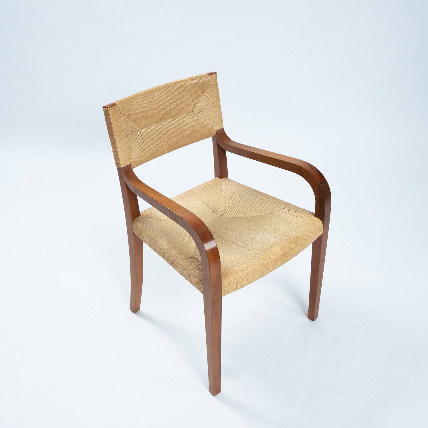 Luca Meda Risiedo rope walnut dining chairs by for Molteni, Italy 1980s ...