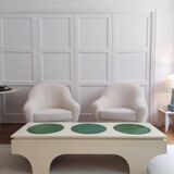 table basse, bois laquée  emiel veranneman & vasarely