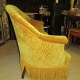 Toad yellow velvet sofa