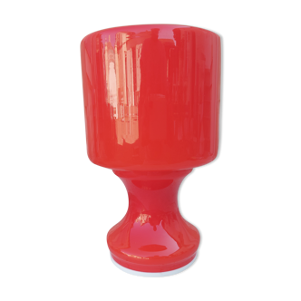 Vintage red opaline lamp from the 70'S