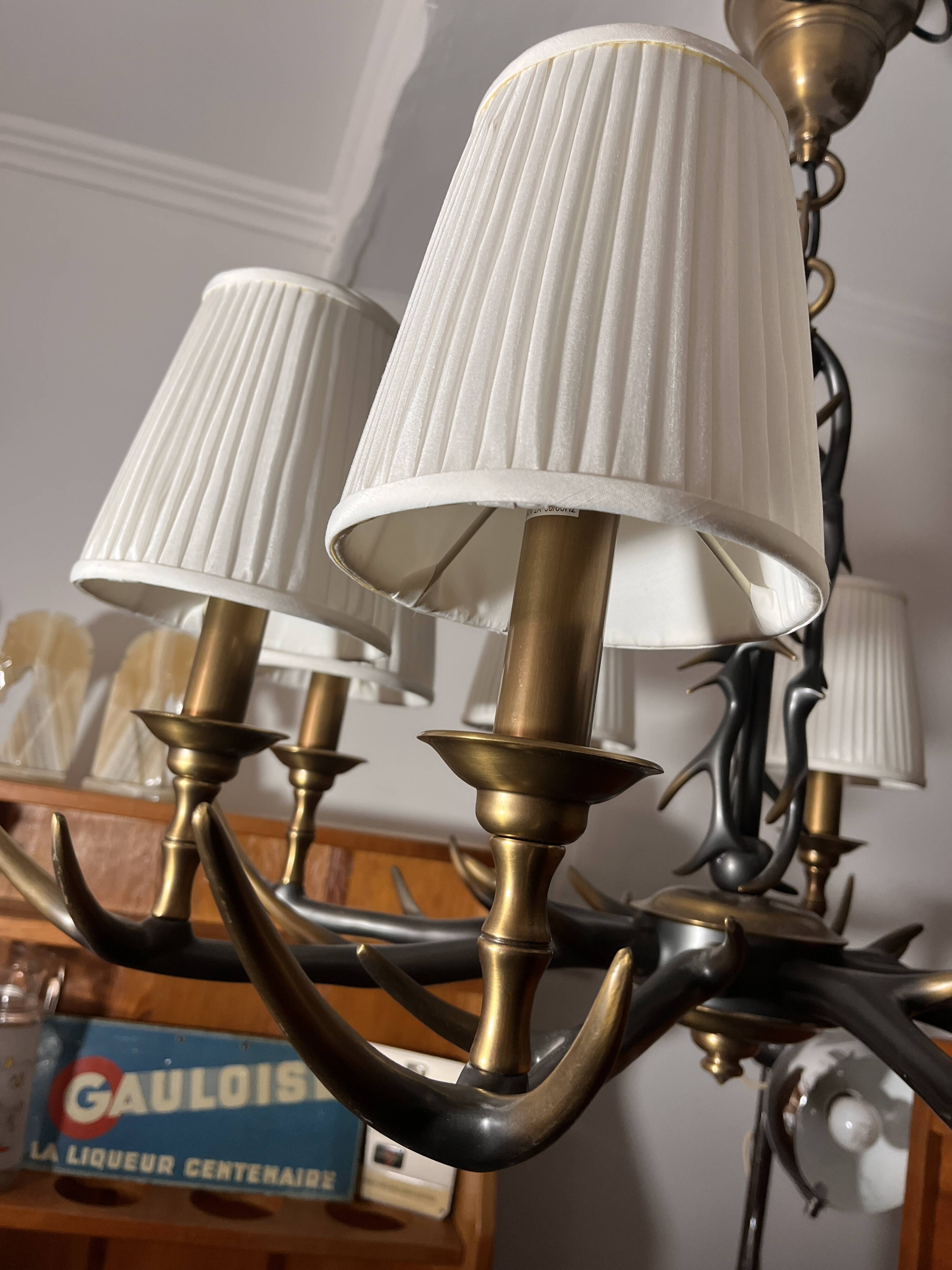lustrous golden bronze deer antler style