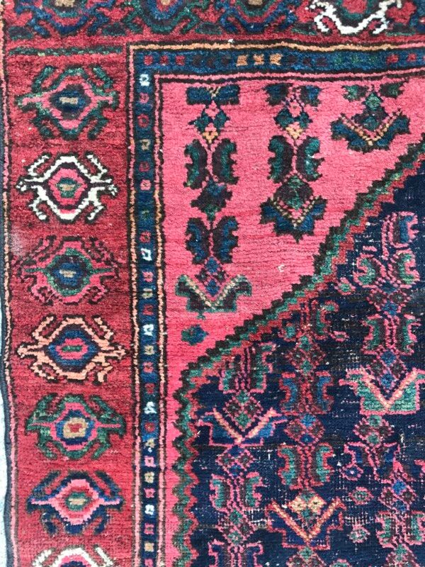 Carpet old Persian Bijar 19th century handmade 110 X 189 CM