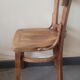 Chaise bistrot de bureau artisanale en bois d'olivier