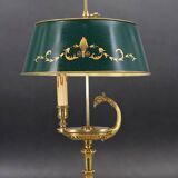 Bronze Gilt Bouillotte Lamp in Directoire Style "Lucien Gau"