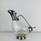 Silver-plated wine carafe jug, duck