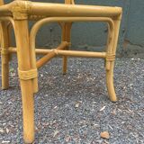 Set of four rattan chairs