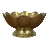 Vintage gold-plated brass flower emptier