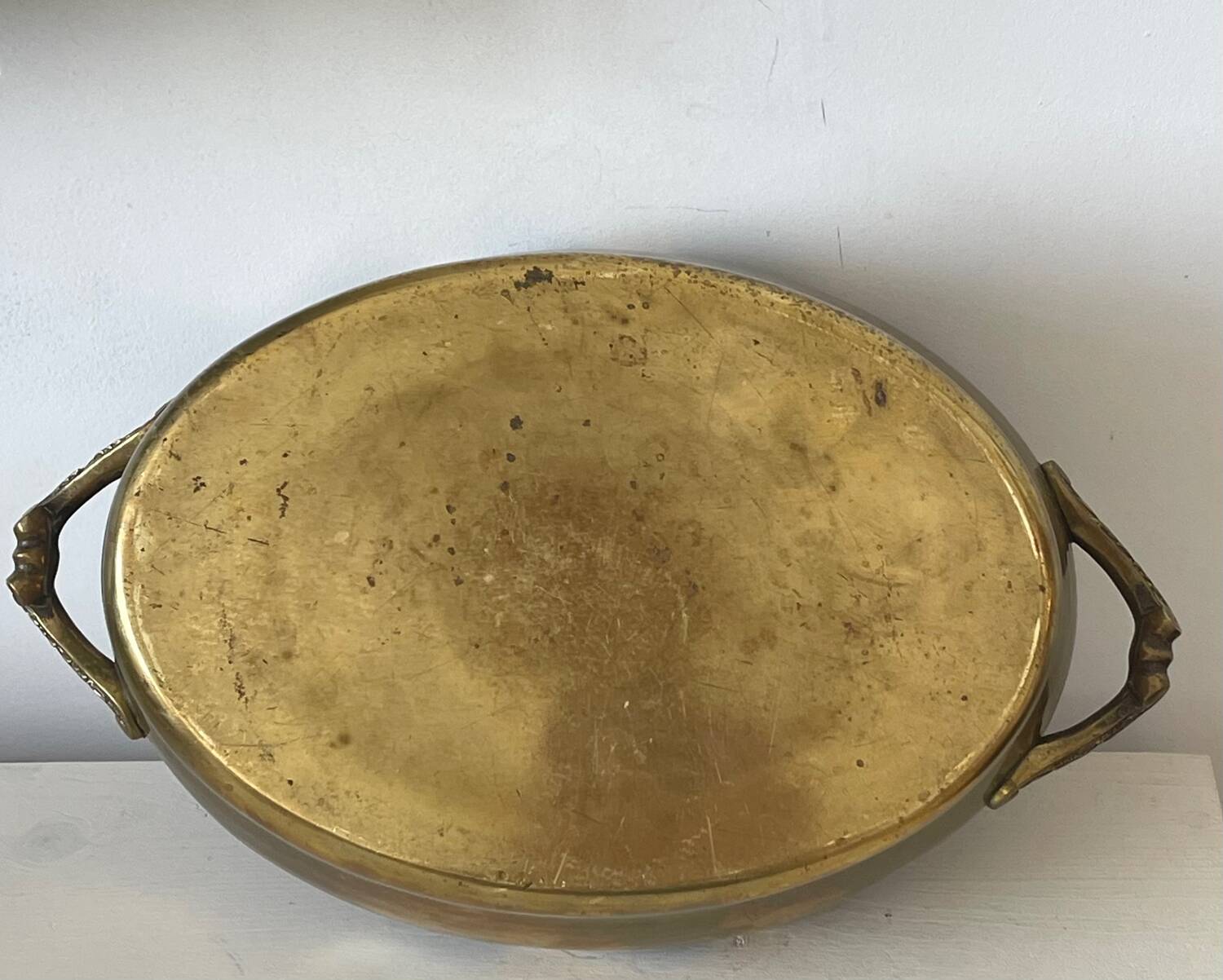 Napoleon III brass cache pot.
