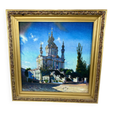 Painting St Andrew's Church in kyiv