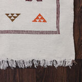 Berber white bohemian carpet 145x225 cm