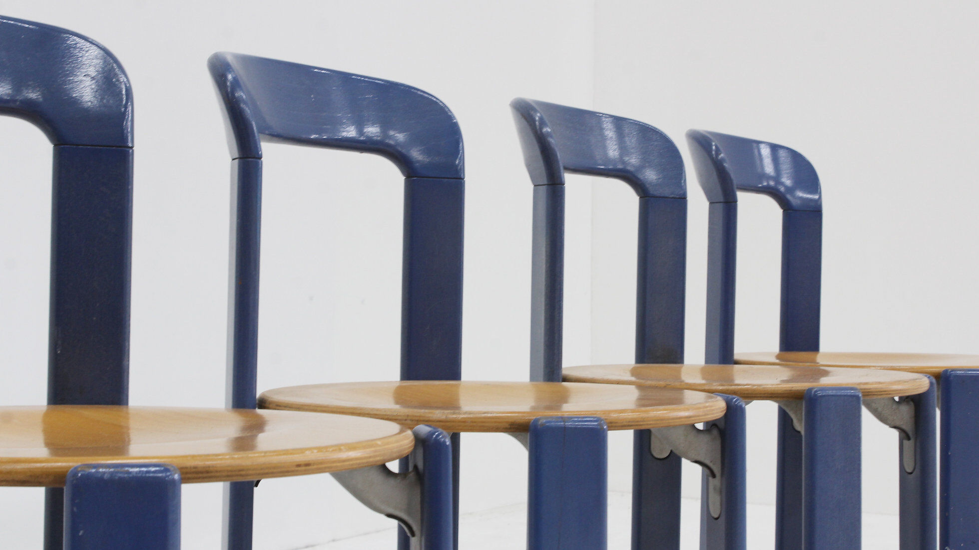 Vintage Bruno Rey dining chairs model 3300 set of 6