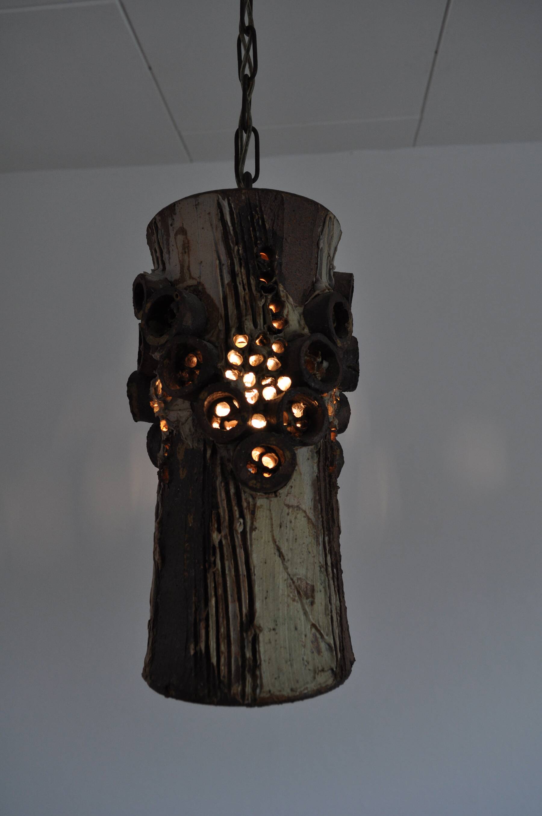 Danish Ceramic Pendant by Bodil Marie Nielsen