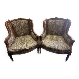 Pair of Bergère Armchairs