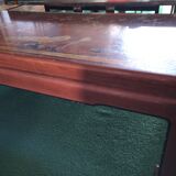 Table basse laque rouge japonaise