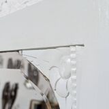 Large beveled art deco mirror