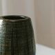 XL VEB Coswig DDR Mid-Century Ceramic Vase with Deep Green Glaze, 1970s Studio Piece