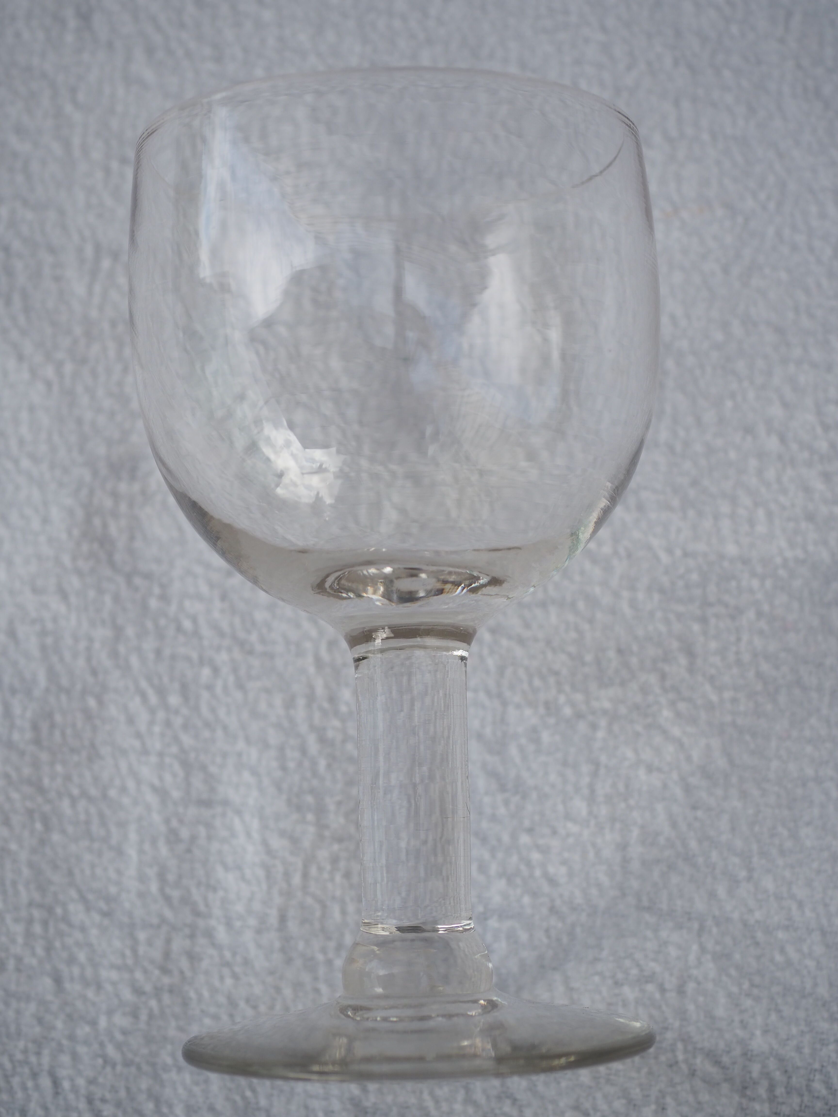 6 verres ballon ancien style bistrot XXème siècle