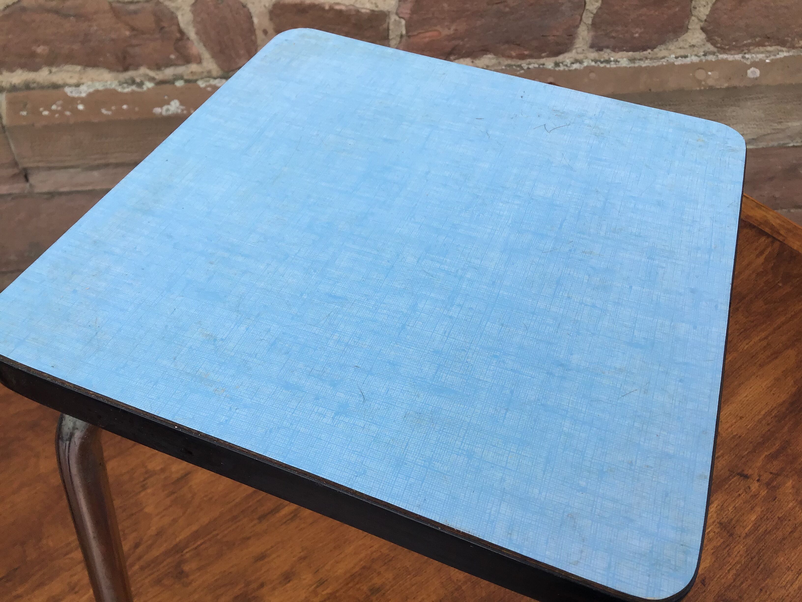 Mid-century stool in vintage formica 1960