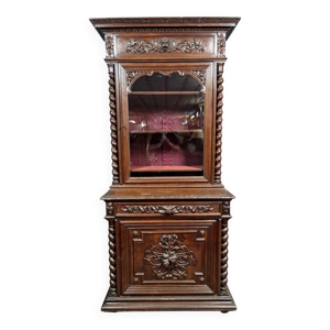 Meuble vitrine de pavillon - chene