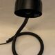 Black Hebi lamp by Isao Hosoe for Valenti Luce 1970