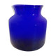Blue glass vase