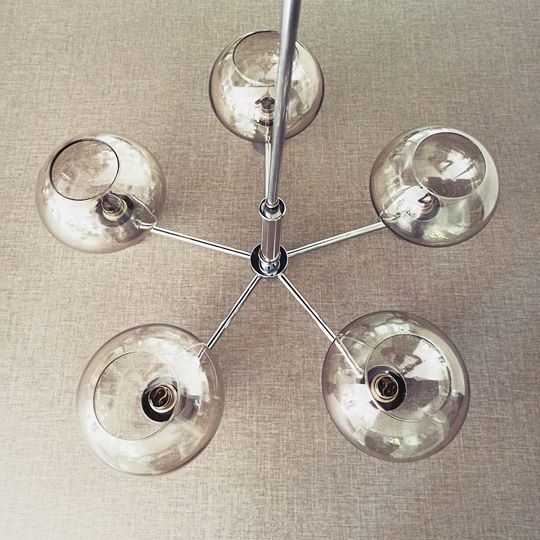 Lustre vintage et 2 appliques