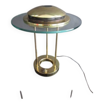 Golden Saturn Lamp by Robert Sonneman - 1980
