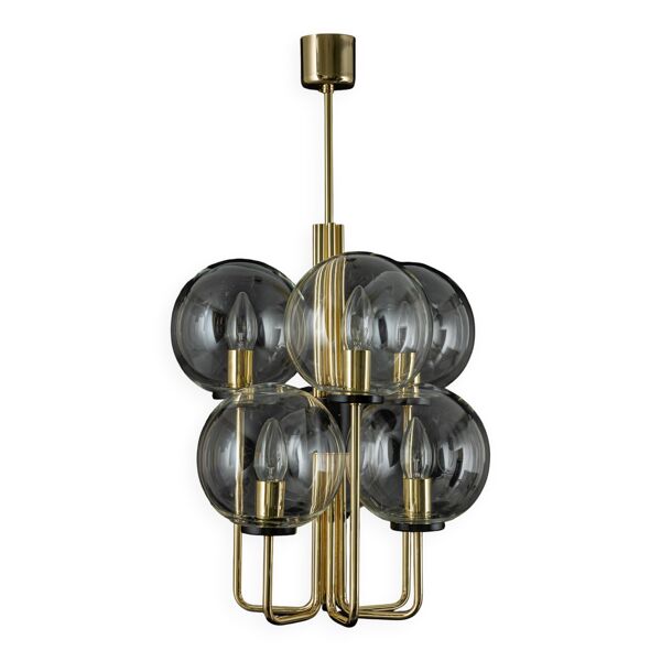 Lustre en laiton style Sciolari, Allemagne, années 1970 — Beyit