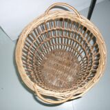 Vintage rattan basket