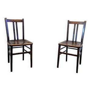 Paire de chaises bistrot