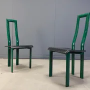 Italian Model Regia Dining Chairs by Antonello Mosca for Ycami, 1980s, set of 5