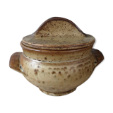 Lidded sandstone bowl