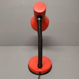 Elite - industrial style desk lamp - red lacquered metal - netherlands - 90's