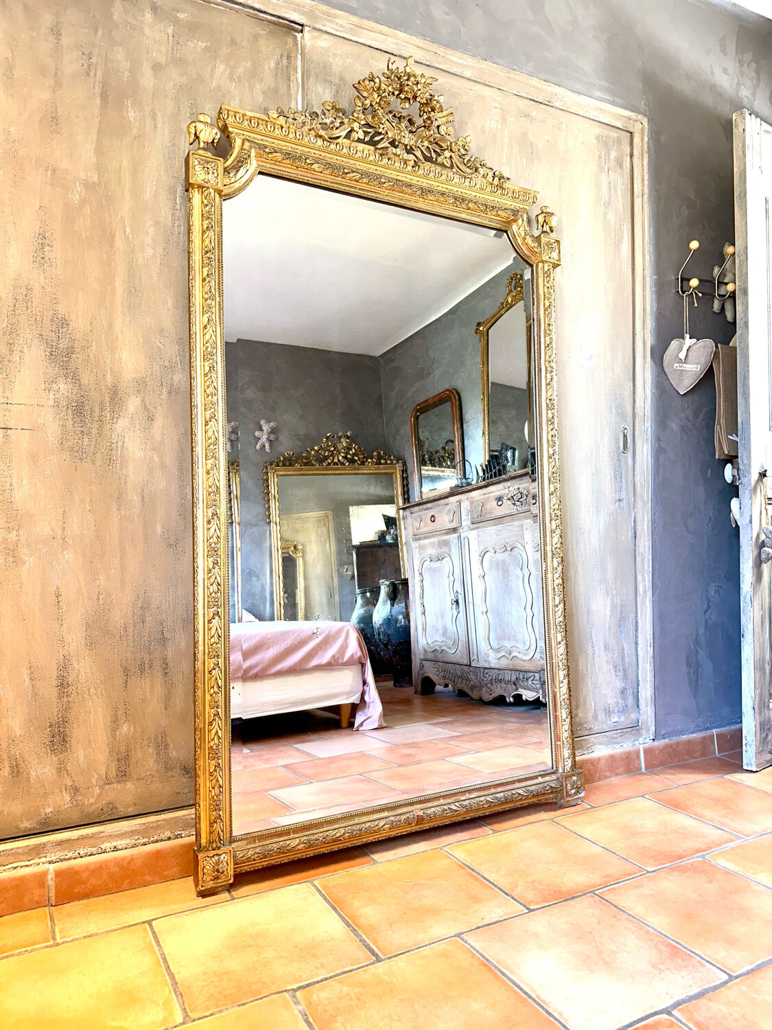 Louis XVI style mirror 191 X 104 cm