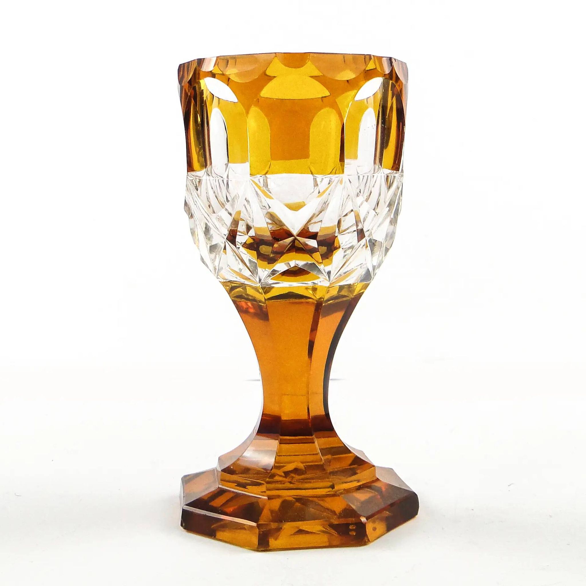 Verre Art Déco, Tchécoslovaquie, années 1930