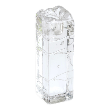 Czechoslovak bohemian crystal candle holder, 60s