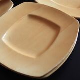 Ceramiche Toscane square plates - yellow