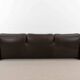 Cassina Maralunga 3seat-Sofa in darkbrown leather by Vico Magistretti