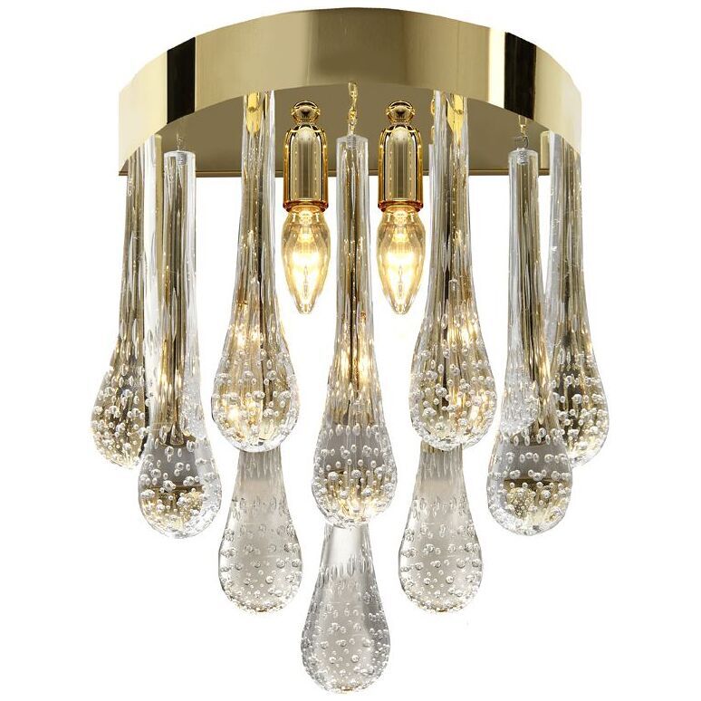 Belt “big drops” murano glass wall sconce