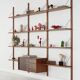 Teak modular shelving unit, Danish design, 1960s, made in Denmark