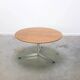 Circular coffee table in oak by Arne Jacobsen for Fritz Hansen, 1960s