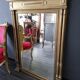 Antique gilded trumeau mirror 93x120cm