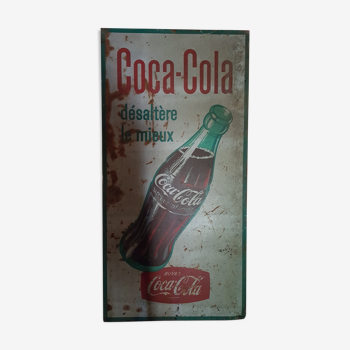 Pub coca cola metal plate