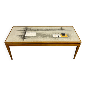 Table basse vintage plateau - graphique