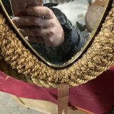 Set of 3 rope mirrors in the spirit of "Audoux and Minet"