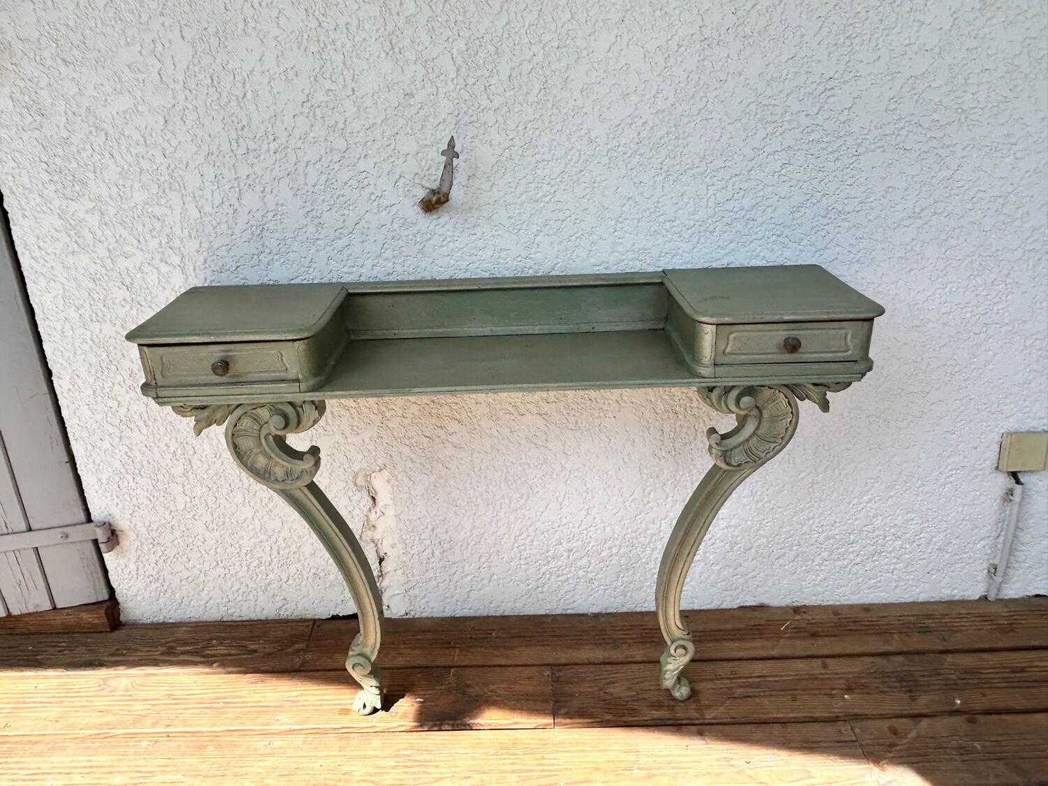 Turquoise blue "mermaid" dressing table