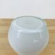 Tarnowiec flat neck vase in vintage white glass
